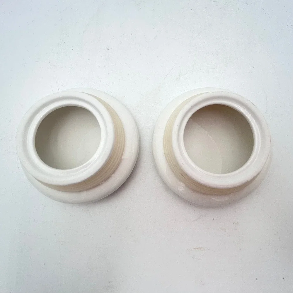 Vintage Maxwell & Williams White Porcelain Ceramic Canister Set Thyme & Oregano